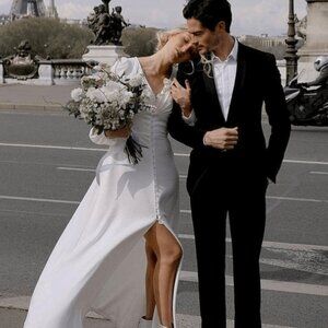 Wedding Dress (Ivory) Missacc Brand - New, Size 14